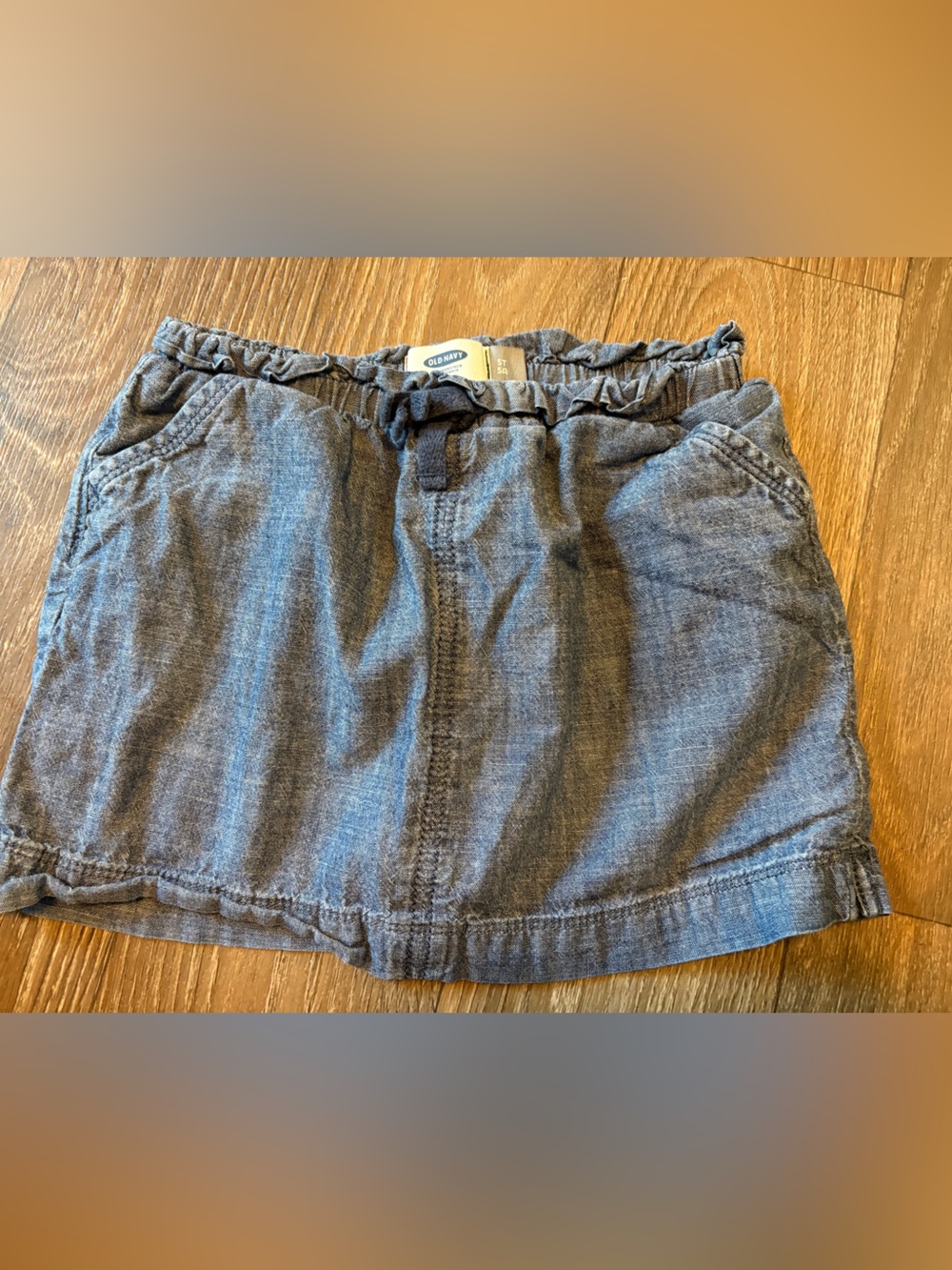 Old Navy Girls' Chambray High-Waist Skort